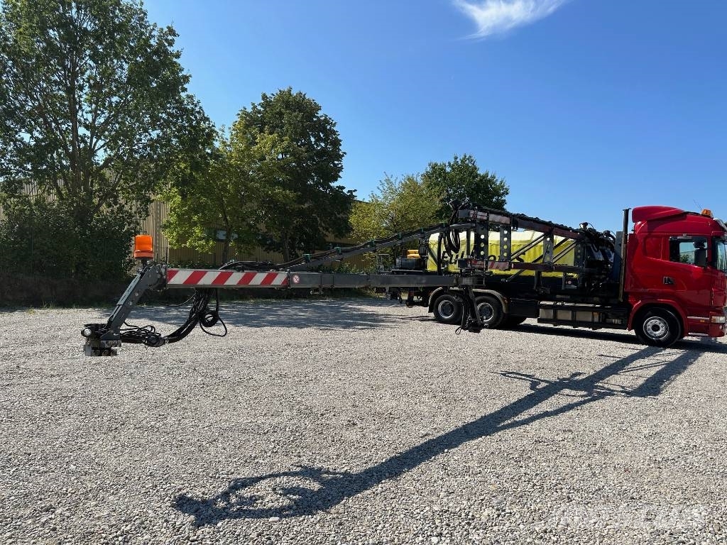 Scania R580 Abrollkipper Meiller Enteisungsgerät 45m Reptéri felszerelés