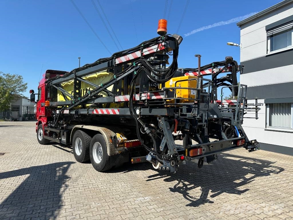 Scania R580 Abrollkipper Meiller Enteisungsgerät 45m Reptéri felszerelés