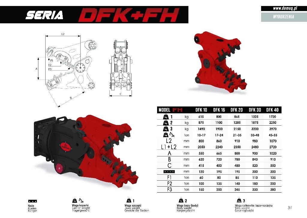  DEMOQ DFK30 + CC Ehituspurustid