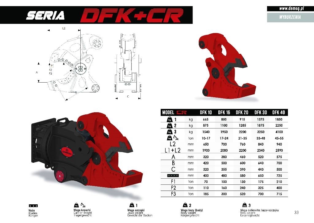  DEMOQ DFK30 + CC Ehituspurustid