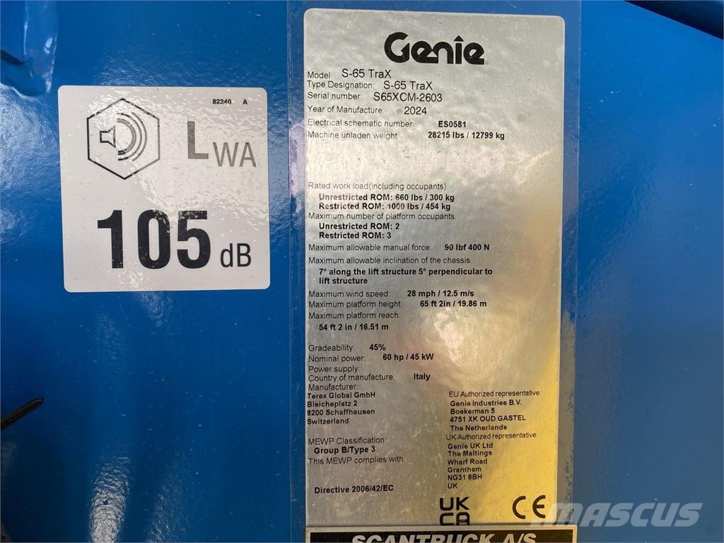 Genie S-65 TRAX رافعات سلة مفصلية