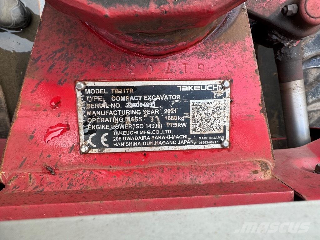 Takeuchi TB217R (04891) Mini excavators < 7t (Mini diggers)