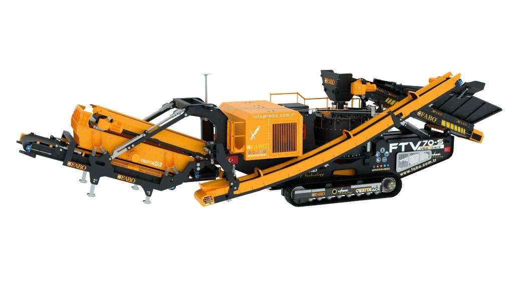 Fabo FTV-70-S Concasseur à Arbre Vertical sur Chenilles Mobila krossar
