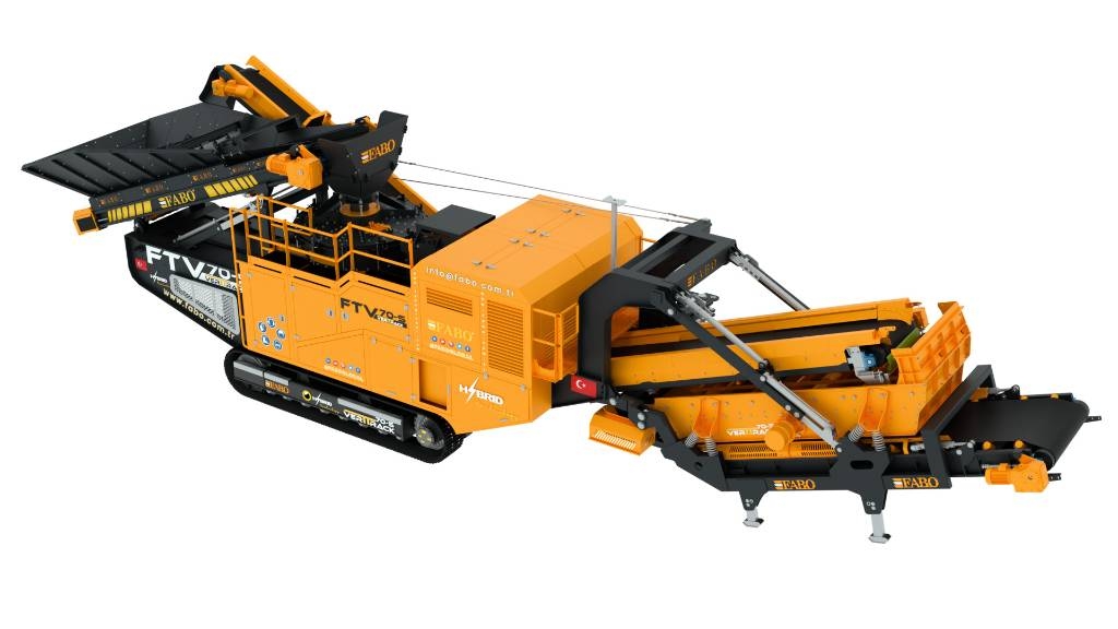 Fabo FTV-70-S Concasseur à Arbre Vertical sur Chenilles Mobila krossar