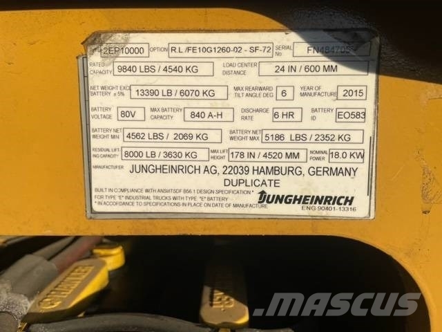 Jungheinrich 2EP10000 Sähkötrukit