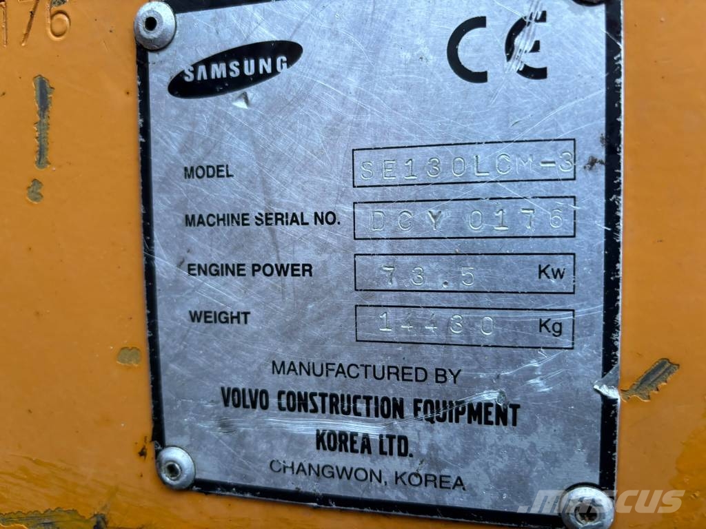 Samsung SE 130 LC M-3 / Metsäalusta, Kallistuva kauha Telakaivukoneet