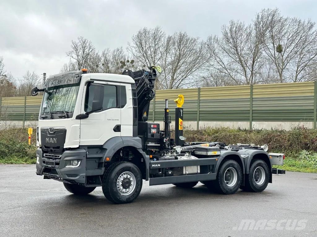 MAN TGS 33.440 MAN TGS 33.440 6x6 BB Abrollkipper+Kran Hook lift trucks