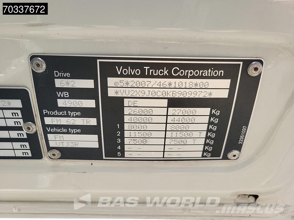 Volvo FM 330 6X2 2000kg Ladebordwand Full Air suspension Sanduk kamioni