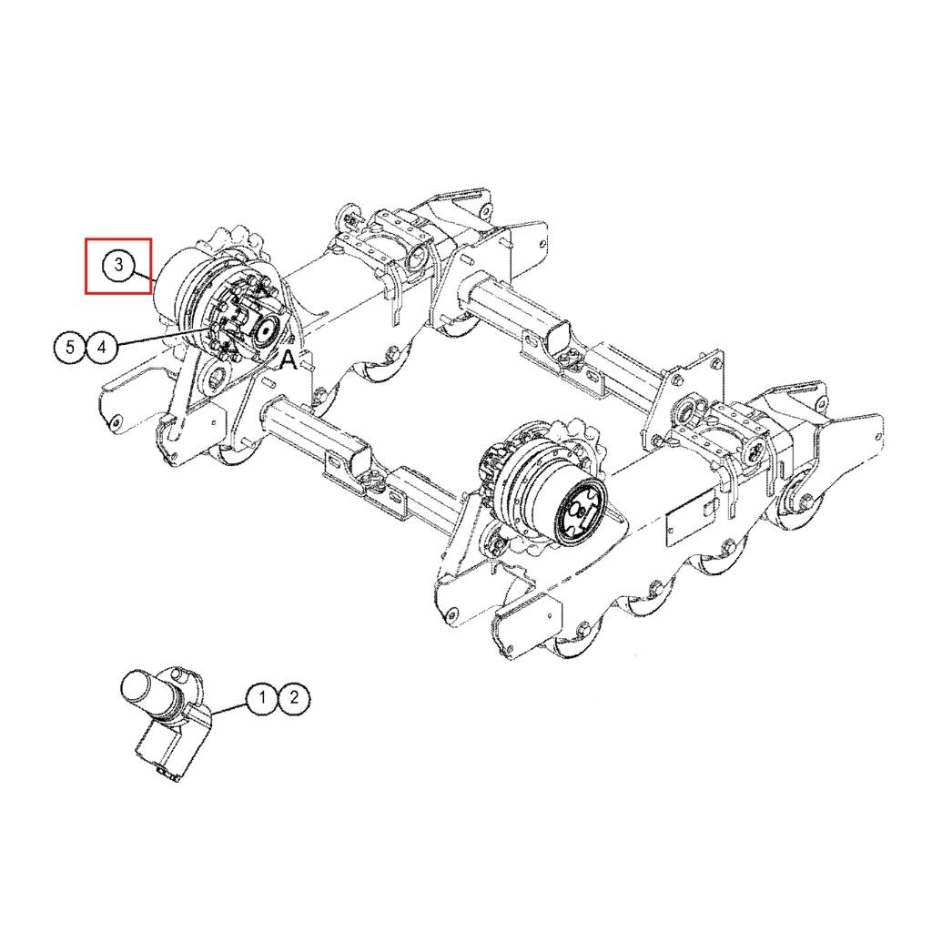 CAT Final Drive 487-6186 4876186 Chassis en ophanging
