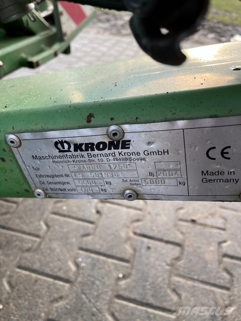 Krone Swadro 1250 Vālotāji