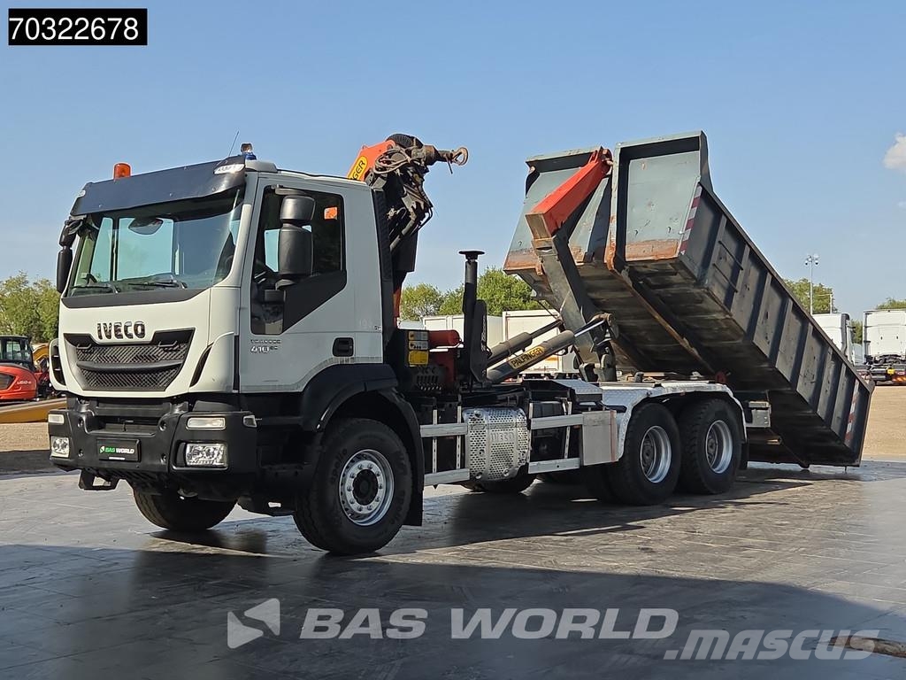 Iveco EuroTrakker 410pk 6X4 Próximamente: Grua Palfinger شاحنات الرافعات الخطافية