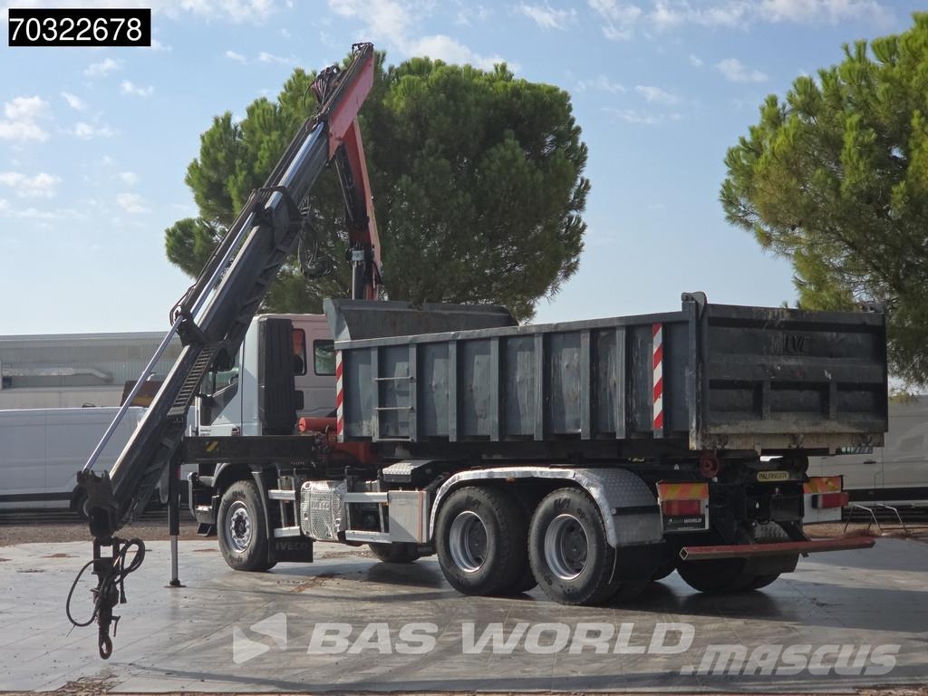 Iveco EuroTrakker 410pk 6X4 Próximamente: Grua Palfinger Rol kiper kamioni sa kukom za podizanje tereta