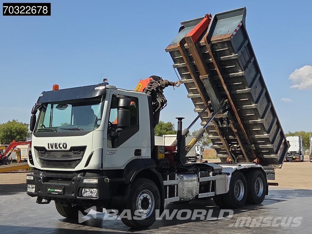 Iveco EuroTrakker 410pk 6X4 Próximamente: Grua Palfinger شاحنات الرافعات الخطافية