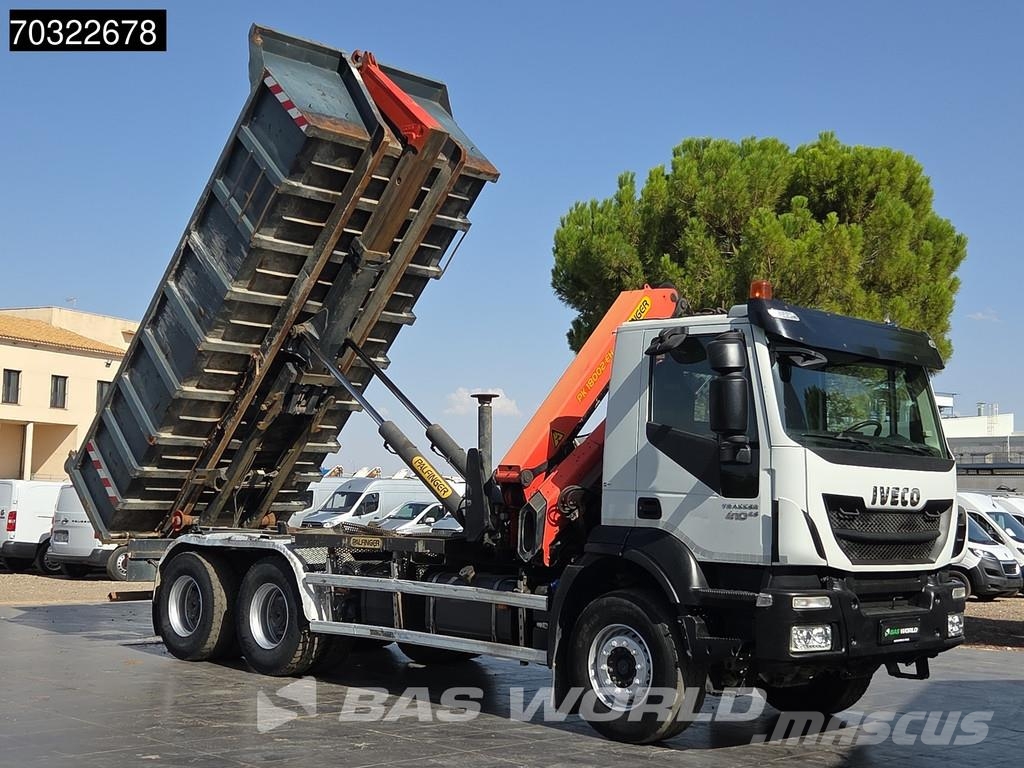 Iveco EuroTrakker 410pk 6X4 Próximamente: Grua Palfinger شاحنات الرافعات الخطافية