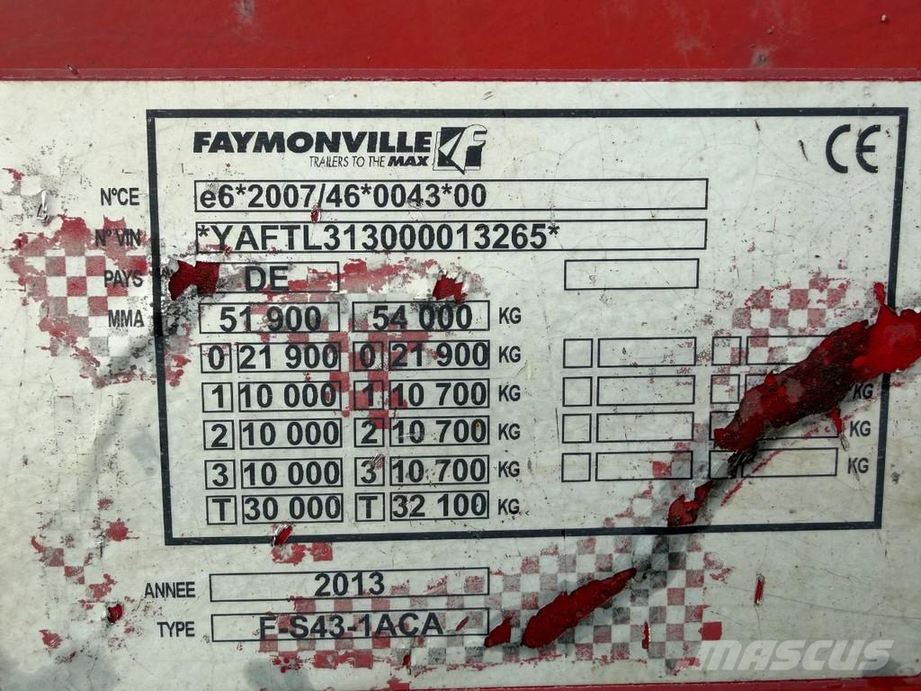 Faymonville F-S43-1ACA Low loader-semi-trailers