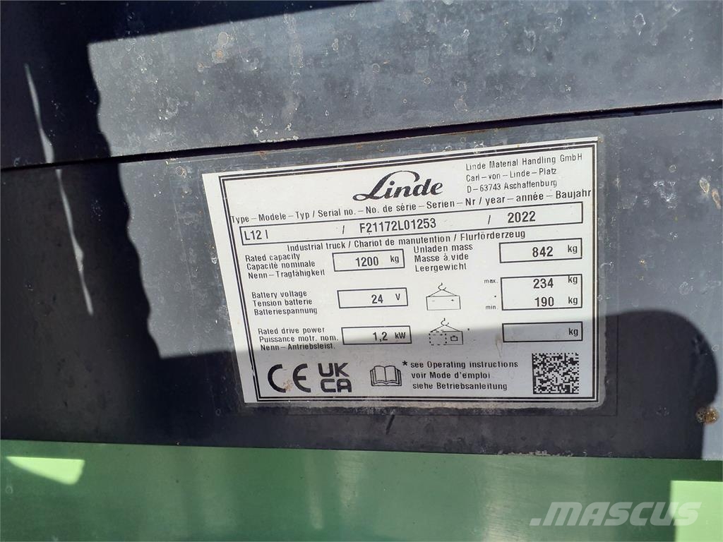 Linde L12i Ajettavat pinoamisvaunut