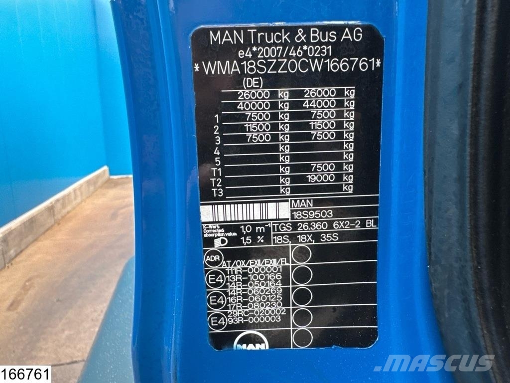 MAN TGS 26 320 6x2, EURO 5, 20120 Liter, 3 Comp, PTO, Цистерна