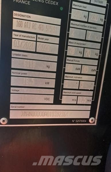 Manitou 160ATJ Zglobne dvižne ploščadi