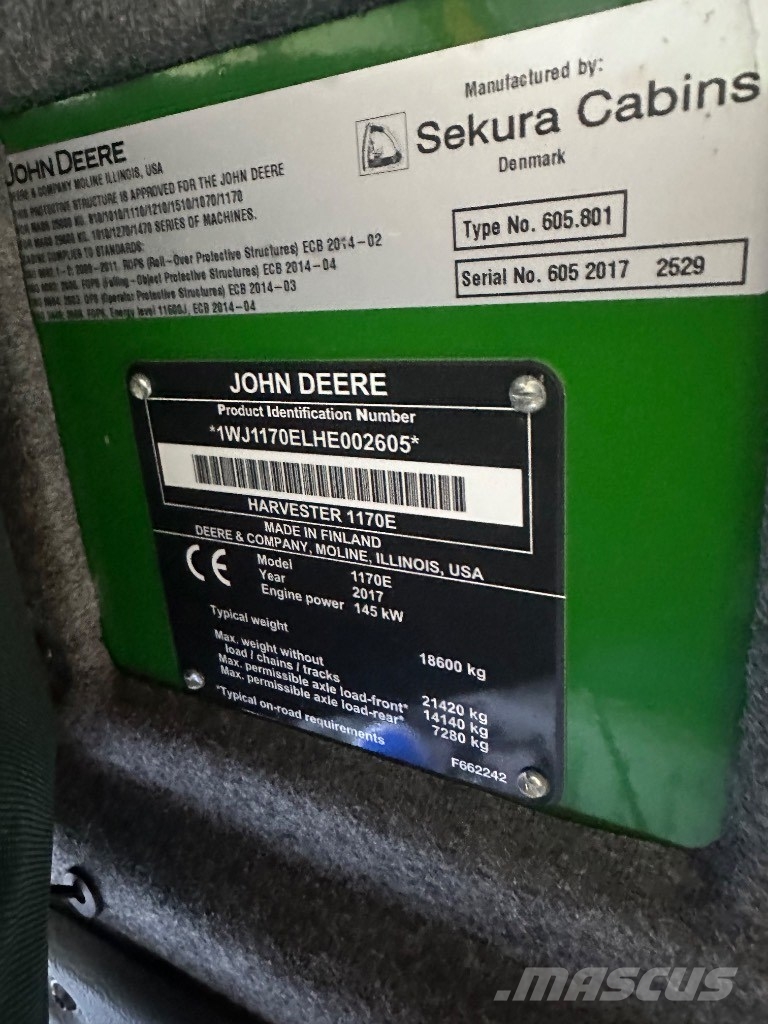 John Deere 1170 E IT 4 Harversteri
