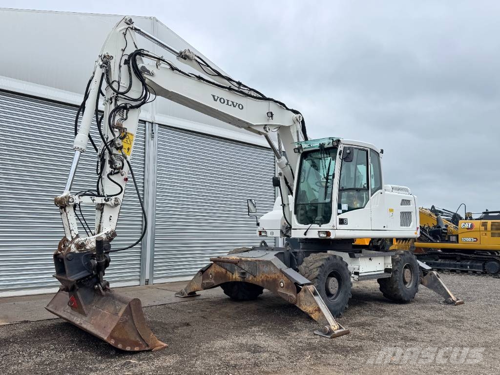 Volvo EW160D - 3 Buckets + 1 Grappler! / Triple Boom Mobilbagger