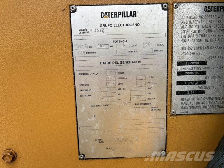 CAT 3512 - Used - 965 kW - 24Z Diesel Generatoren