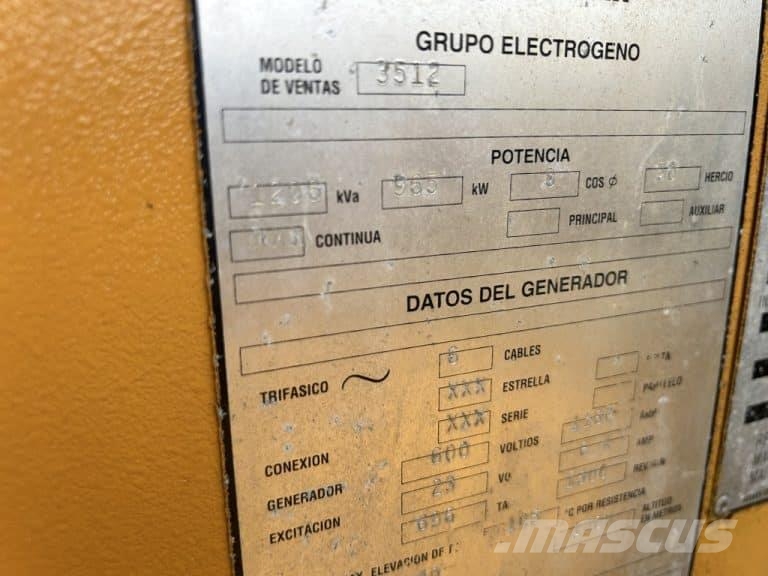 CAT 3512 - Used - 965 kW - 24Z Diesel Generatoren