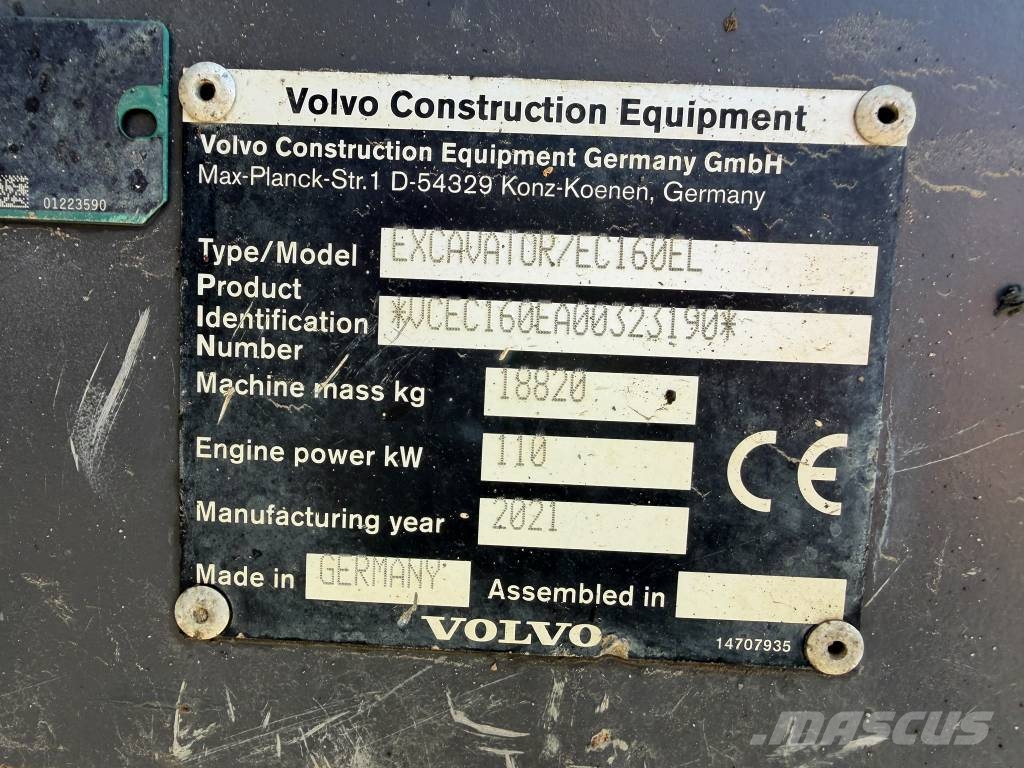 Volvo EC 160 E Crawler excavators