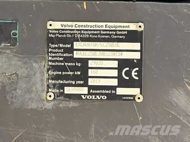 Volvo EC 250 EL Rupsgraafmachines