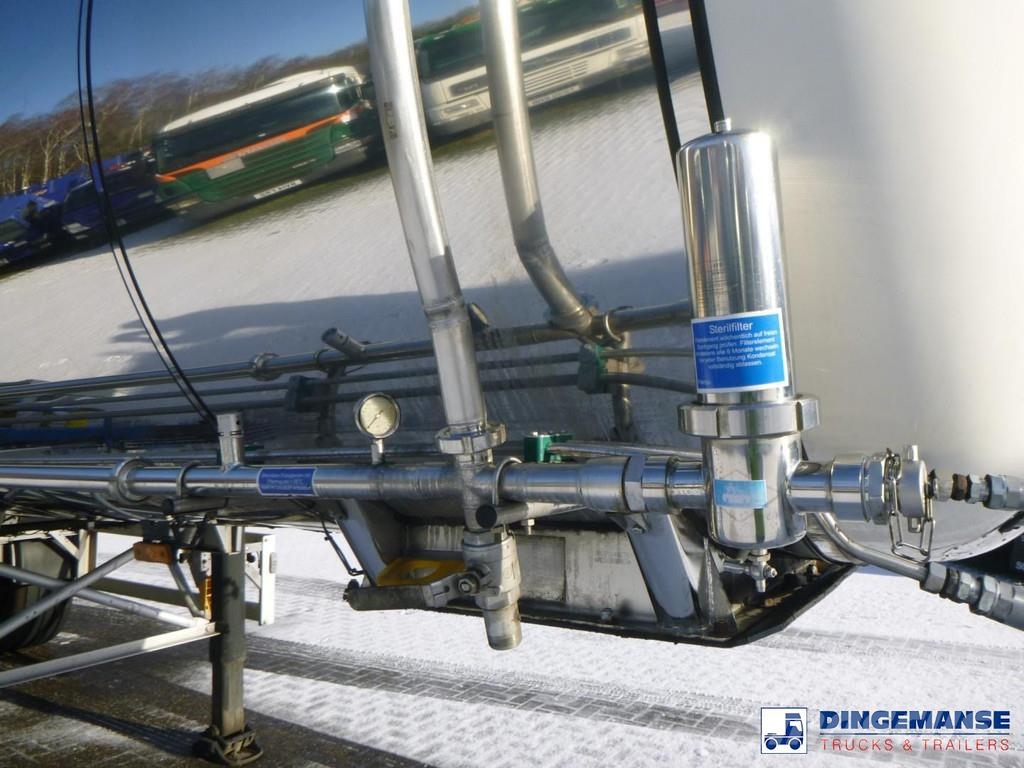 Feldbinder Chemical tank inox 30 m3 / 1 comp + pump Напівпричепи-автоцистерни