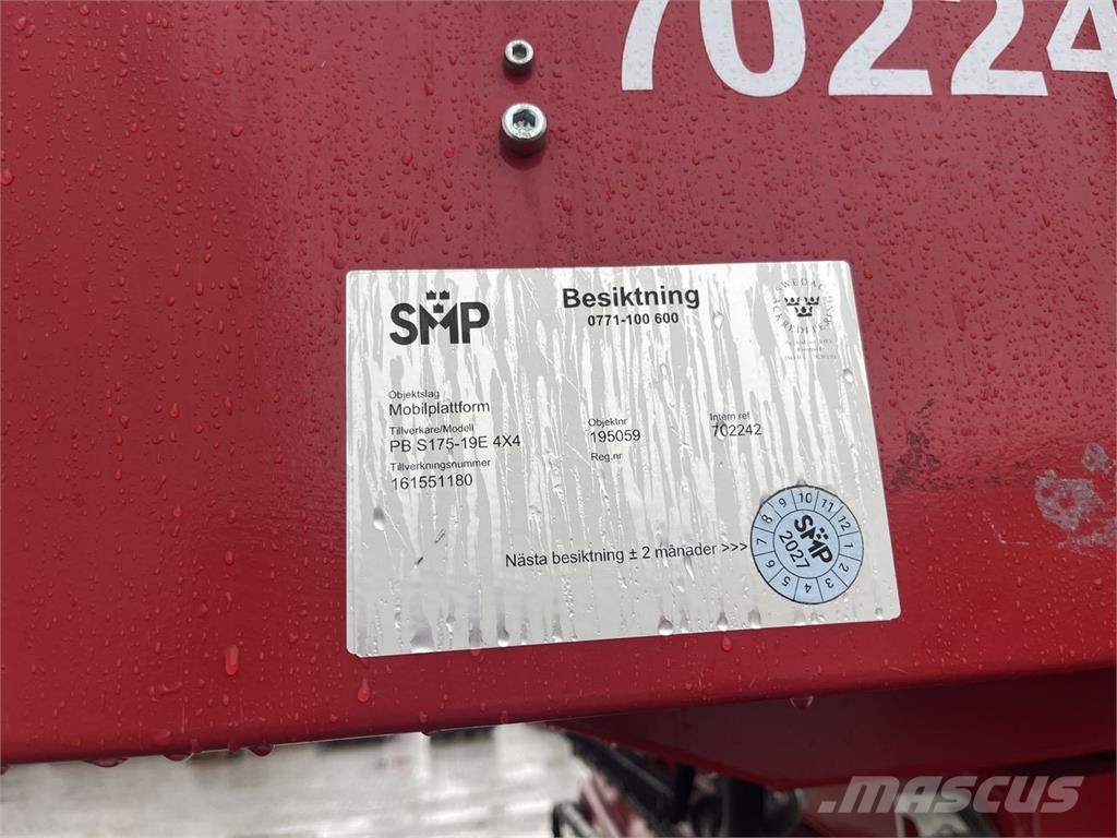 PB Platforms S175-19E 4X4 Škarjaste dvižne ploščadi