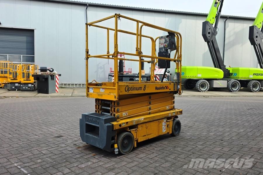Haulotte Optimum 8 Electric, 7.77m Working Height, 230kg Ca Schaarhoogwerkers