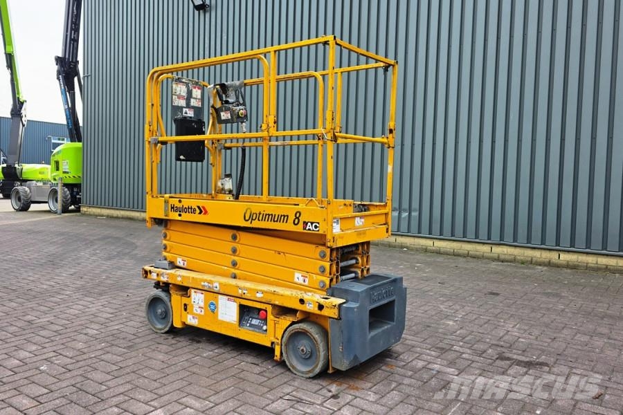 Haulotte Optimum 8 Electric, 7.77m Working Height, 230kg Ca Schaarhoogwerkers
