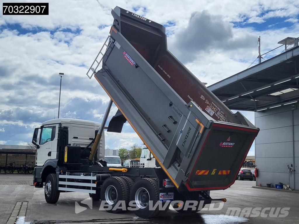 MAN TGS 33.480 6X4 NEW! 20m3 tipper Big-Axle Steel sus شاحنات قلابة