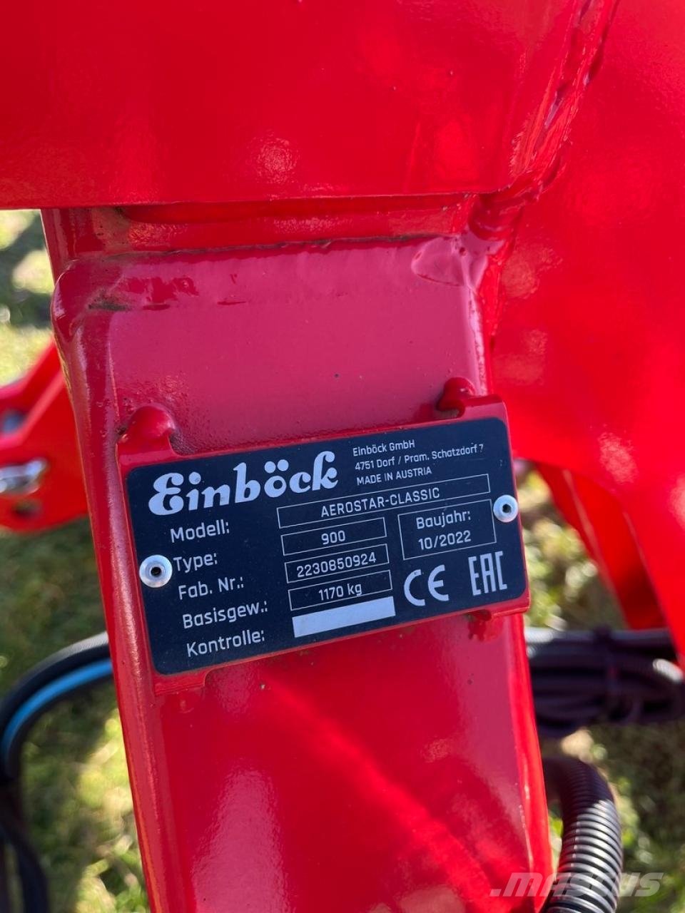 Einböck Aerostar 900 S Other tillage machines and accessories