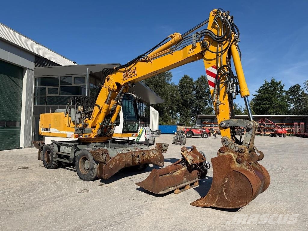 Liebherr A924B Litronic 2x bucket // AIRCON // Outriggers Εκσκαφείς με τροχούς - λάστιχα