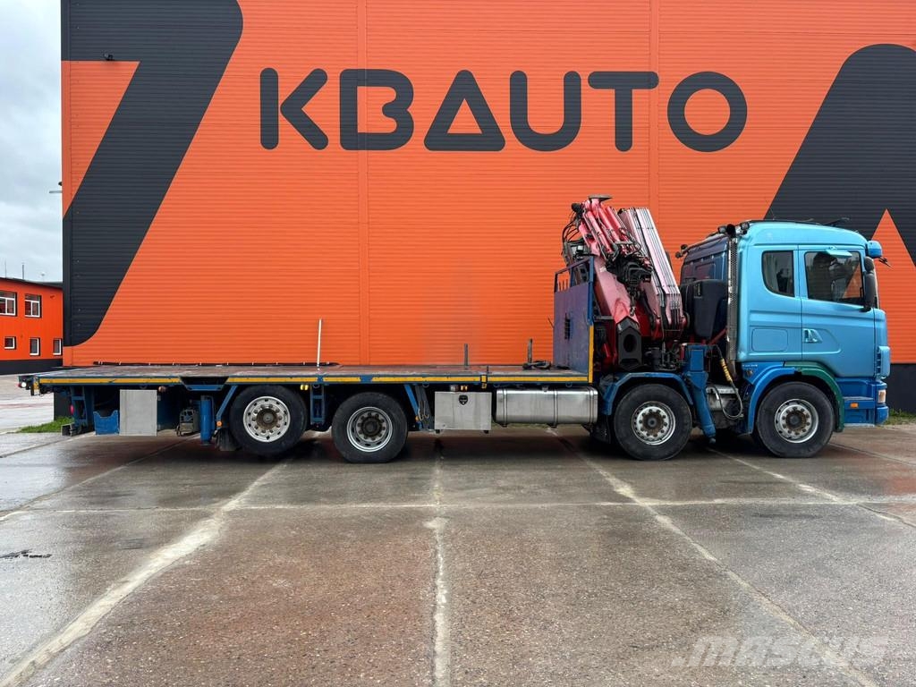 Scania R 124 470 8x2*6 FASSI F800 AXP.26 YEAR 2004 + JIB Kranwagen