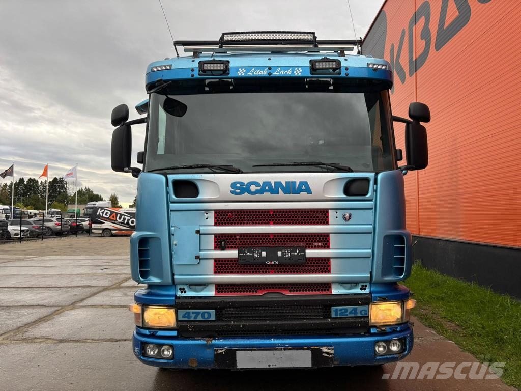 Scania R 124 470 8x2*6 FASSI F800 AXP.26 YEAR 2004 + JIB Kranwagen