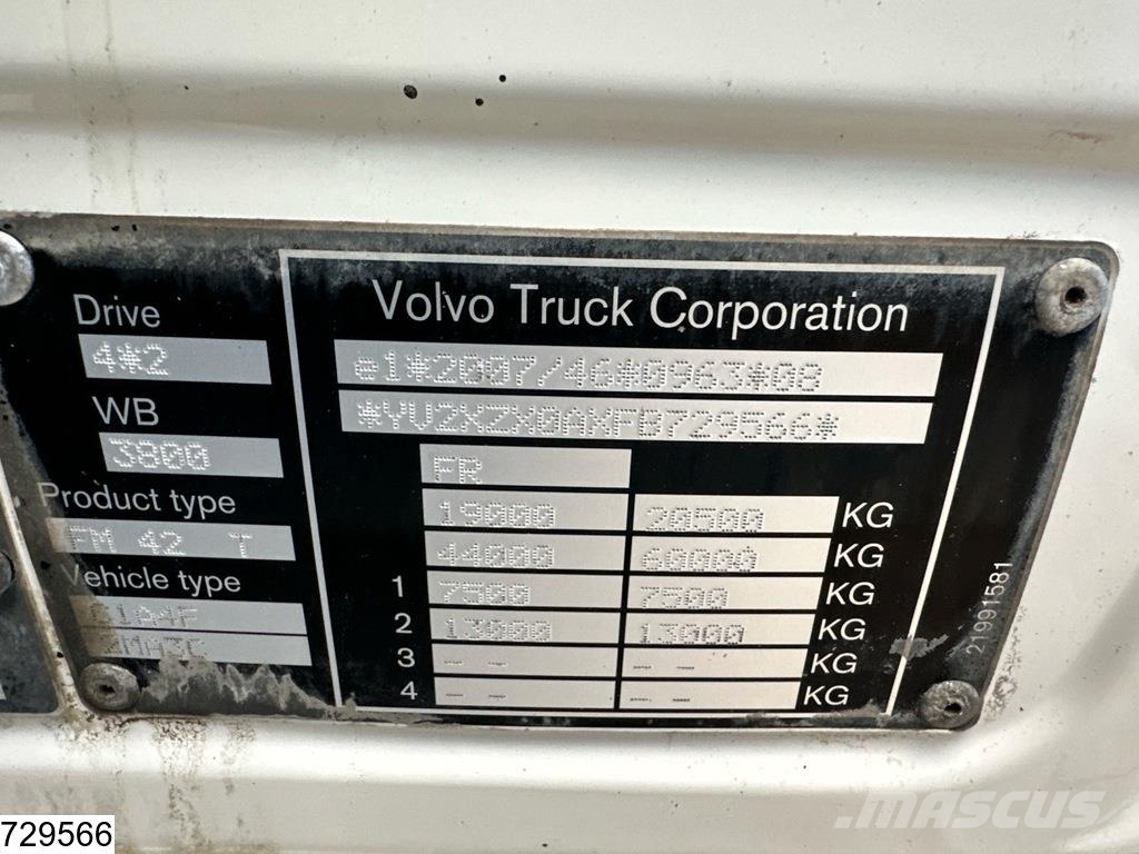 Volvo FM 450 EURO 6, PTO, Hydrauliek Cavalos mecânicos