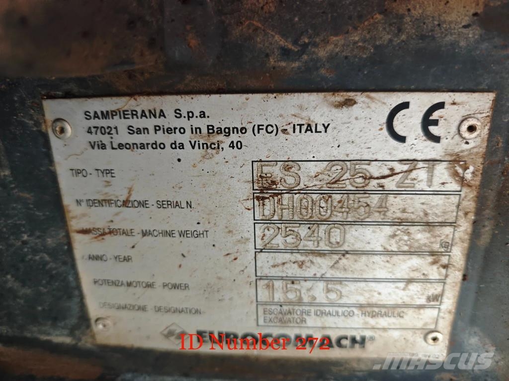Eurocomach ES 25 ZT 3 Buckets! Mini bagri <7t