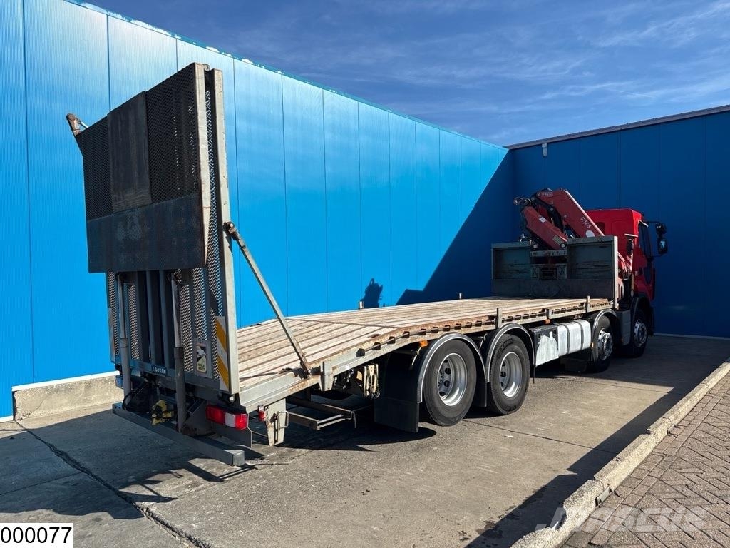 Renault Lander 380 Dxi 8x2, EURO 5, Fassi, Remote Flatbed / Dropside trucks