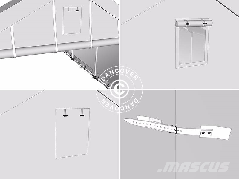 Dancover Storage Shelter PRO 4x6x2x3,1m PVC, Telthal Muut koneet