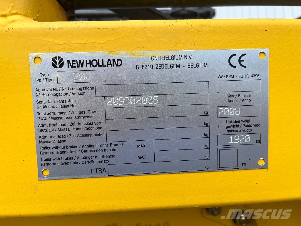 New Holland Skärbord 20” Varifeed Cabezales de cosechadoras combinadas
