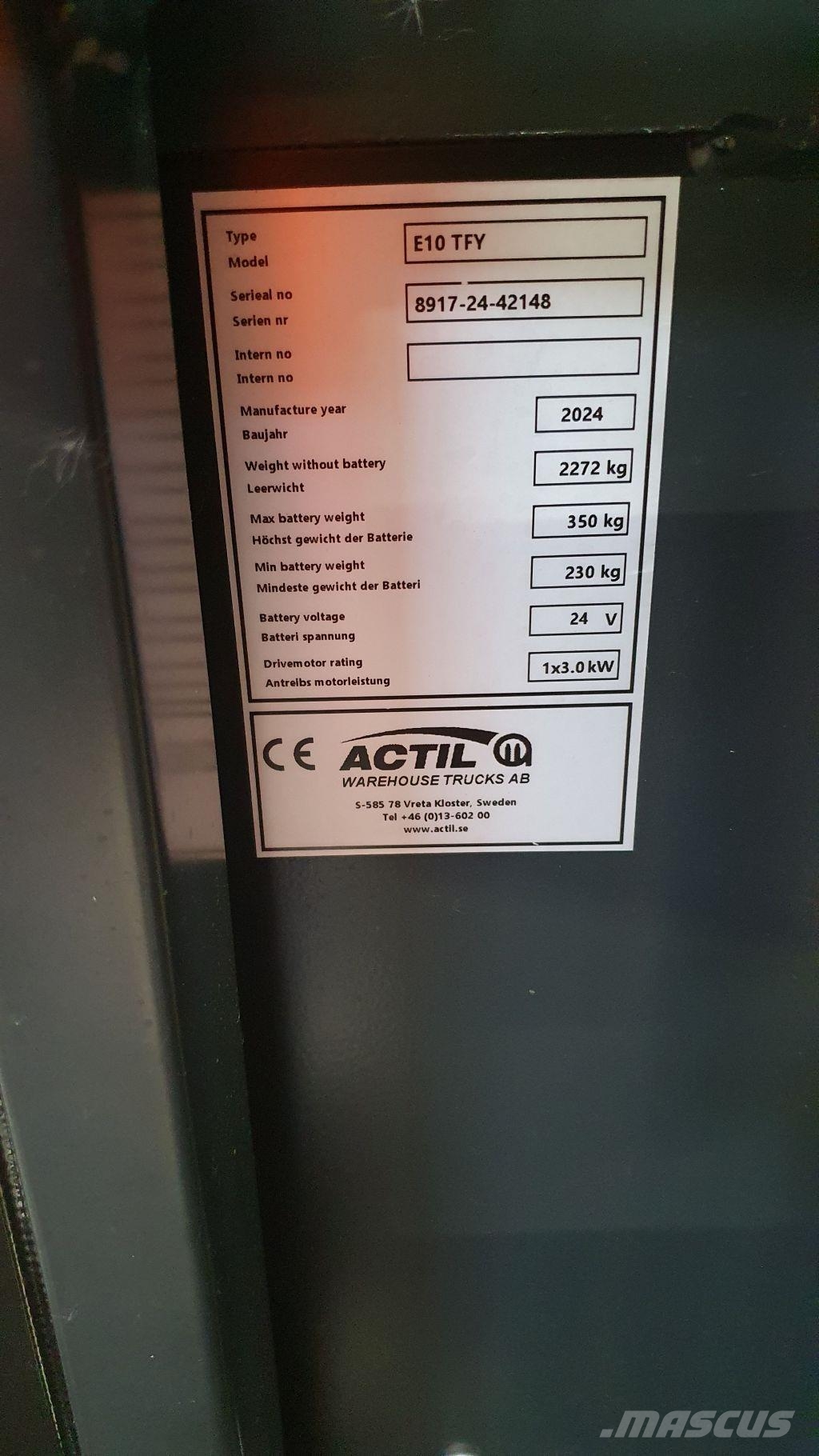 Linde E10 Electric forklifts