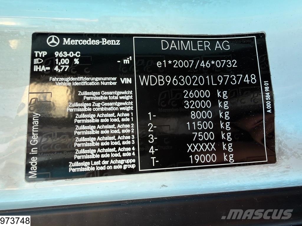Mercedes-Benz Antos 2535 6x2, EURO 6, Palfinger, Remote Camiones plataforma