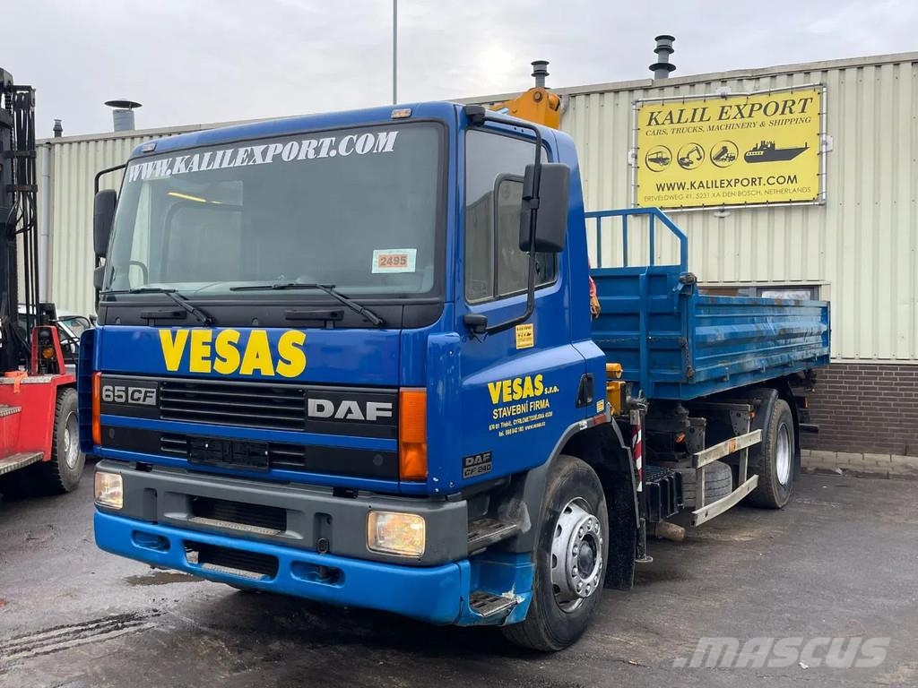 DAF CF 65 .240 Euro 2 Manual Mech Pump Tipper + Crane Damperli kamyonlar