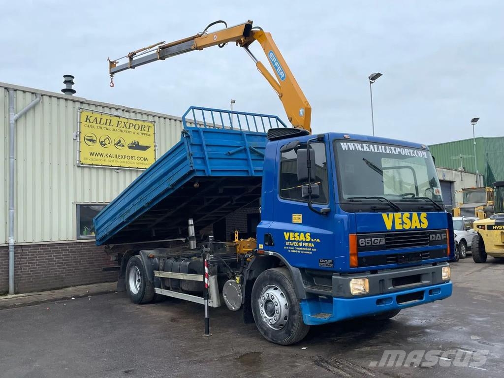 DAF CF 65 .240 Euro 2 Manual Mech Pump Tipper + Crane Damperli kamyonlar