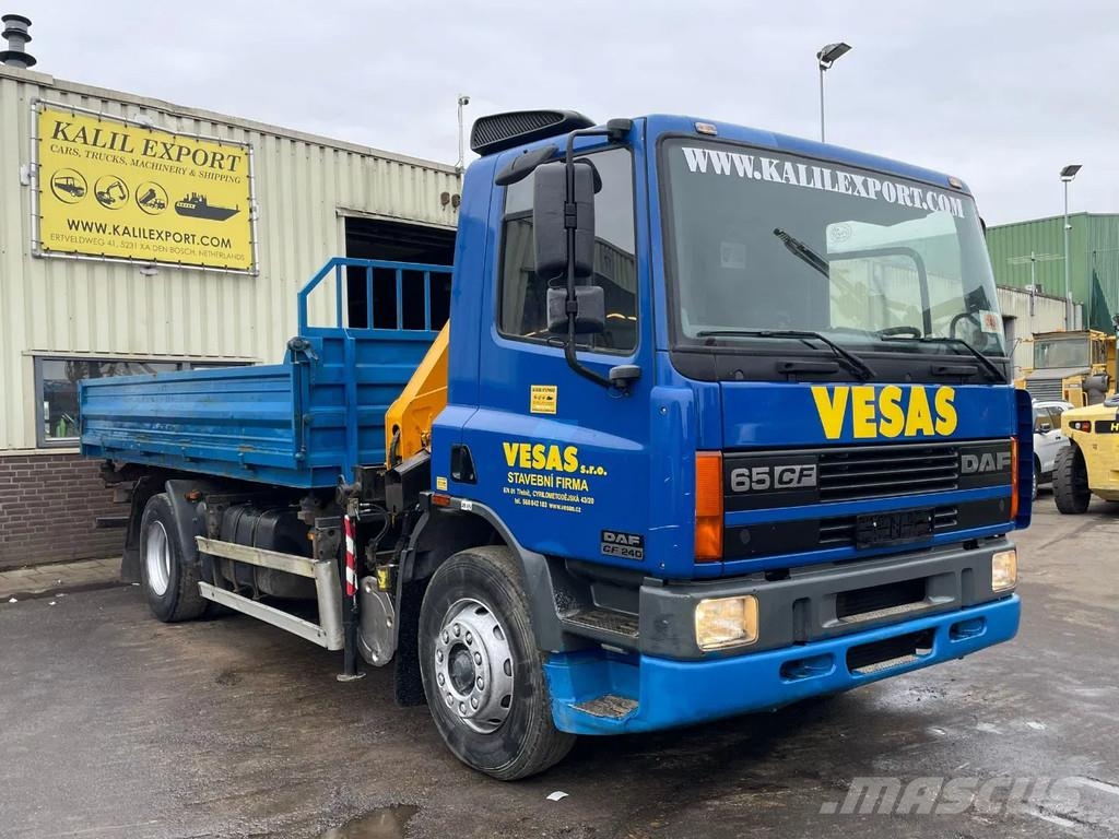 DAF CF 65 .240 Euro 2 Manual Mech Pump Tipper + Crane Damperli kamyonlar