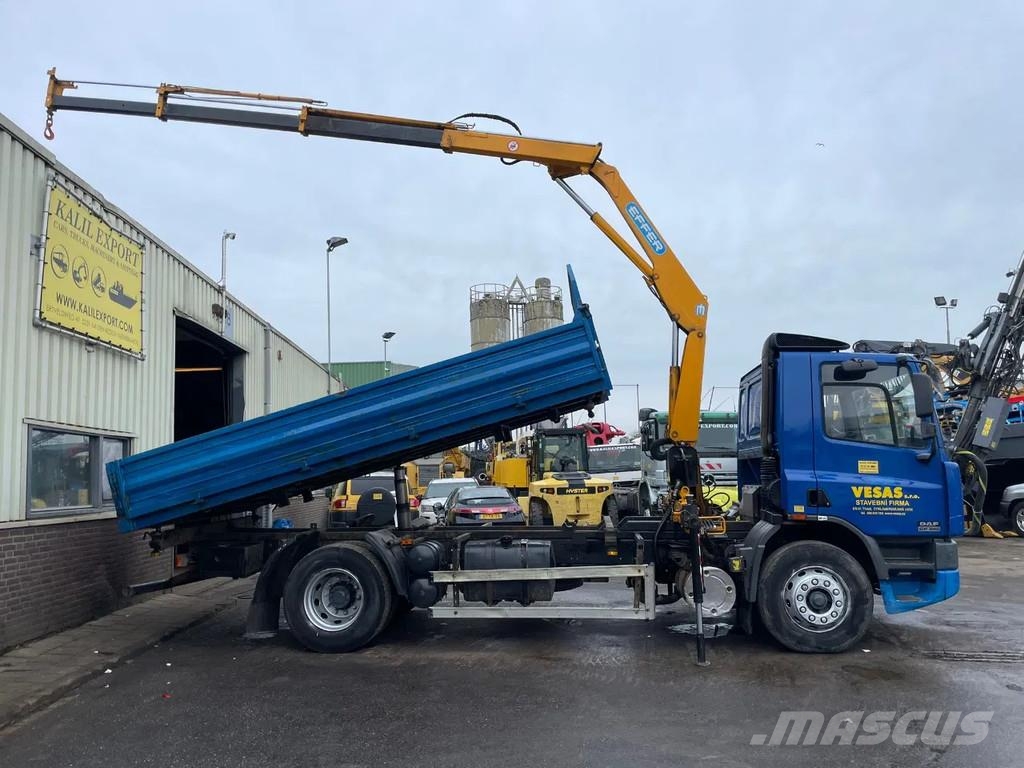 DAF CF 65 .240 Euro 2 Manual Mech Pump Tipper + Crane Damperli kamyonlar