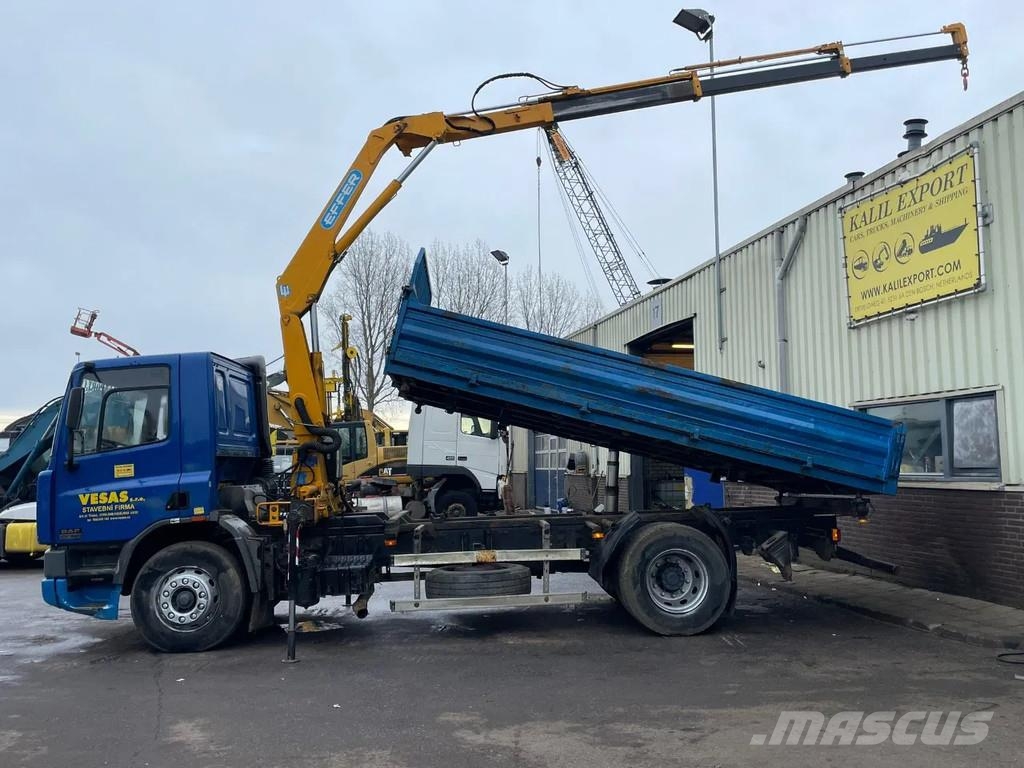 DAF CF 65 .240 Euro 2 Manual Mech Pump Tipper + Crane Damperli kamyonlar