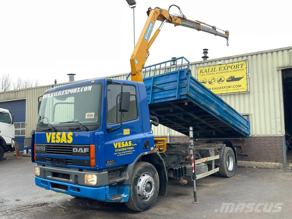 DAF CF 65 .240 Euro 2 Manual Mech Pump Tipper + Crane Damperli kamyonlar